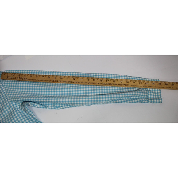 Ralph Lauren Classic Fit Blue Gingham Plaid Men's M Button-Down Shirt Flesh Pony - Picture 11 of 11